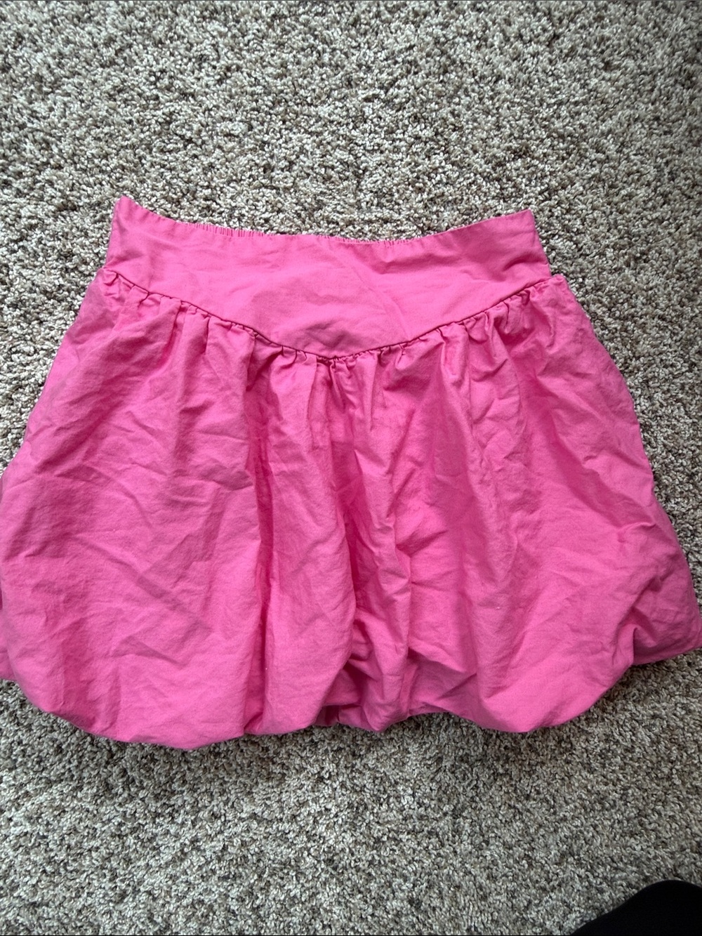 GAP Girls Pink Bubble Skirt with Wide Waistband elastic back